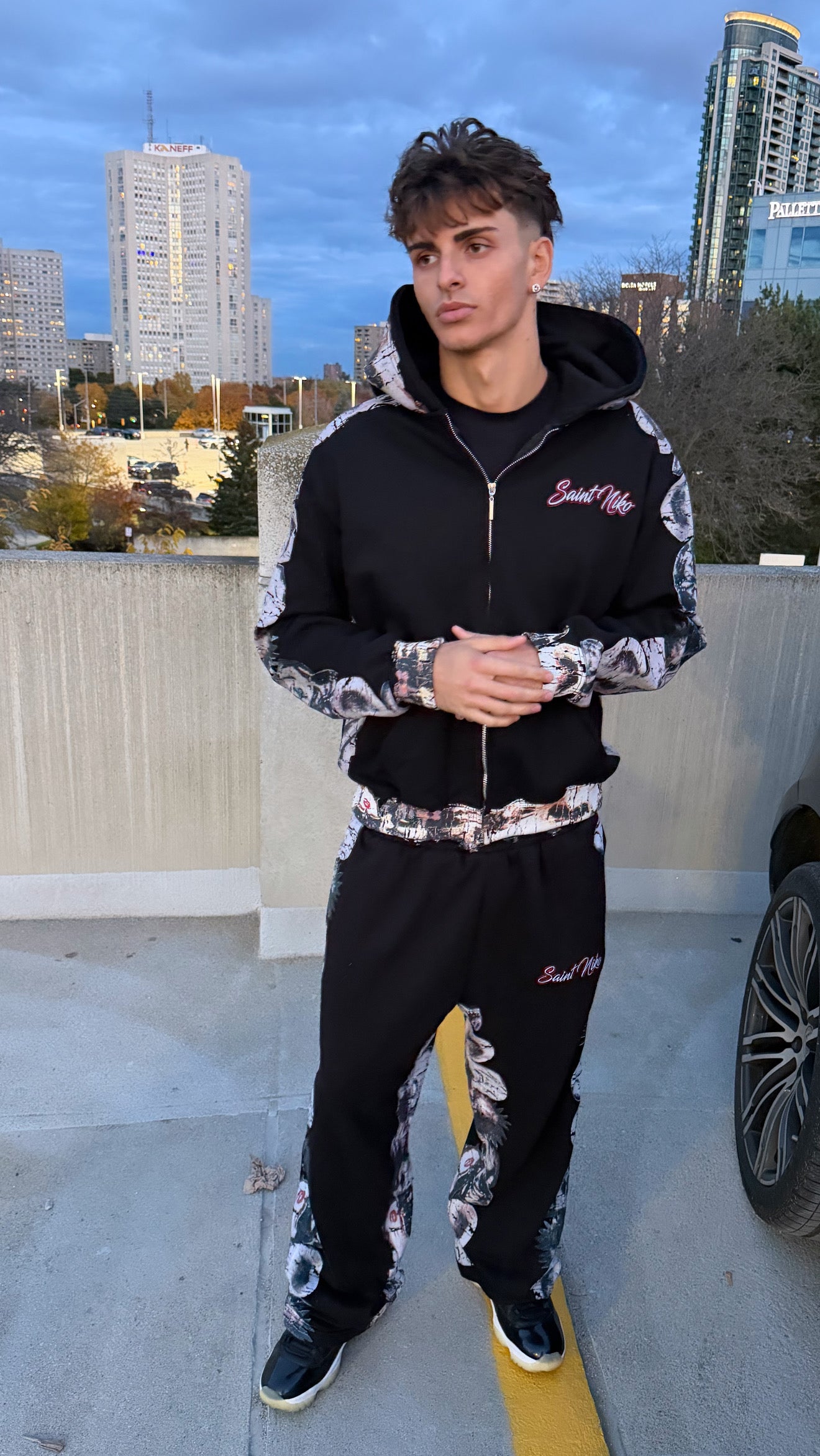 "Never Indulged by Evil" Zip-Up